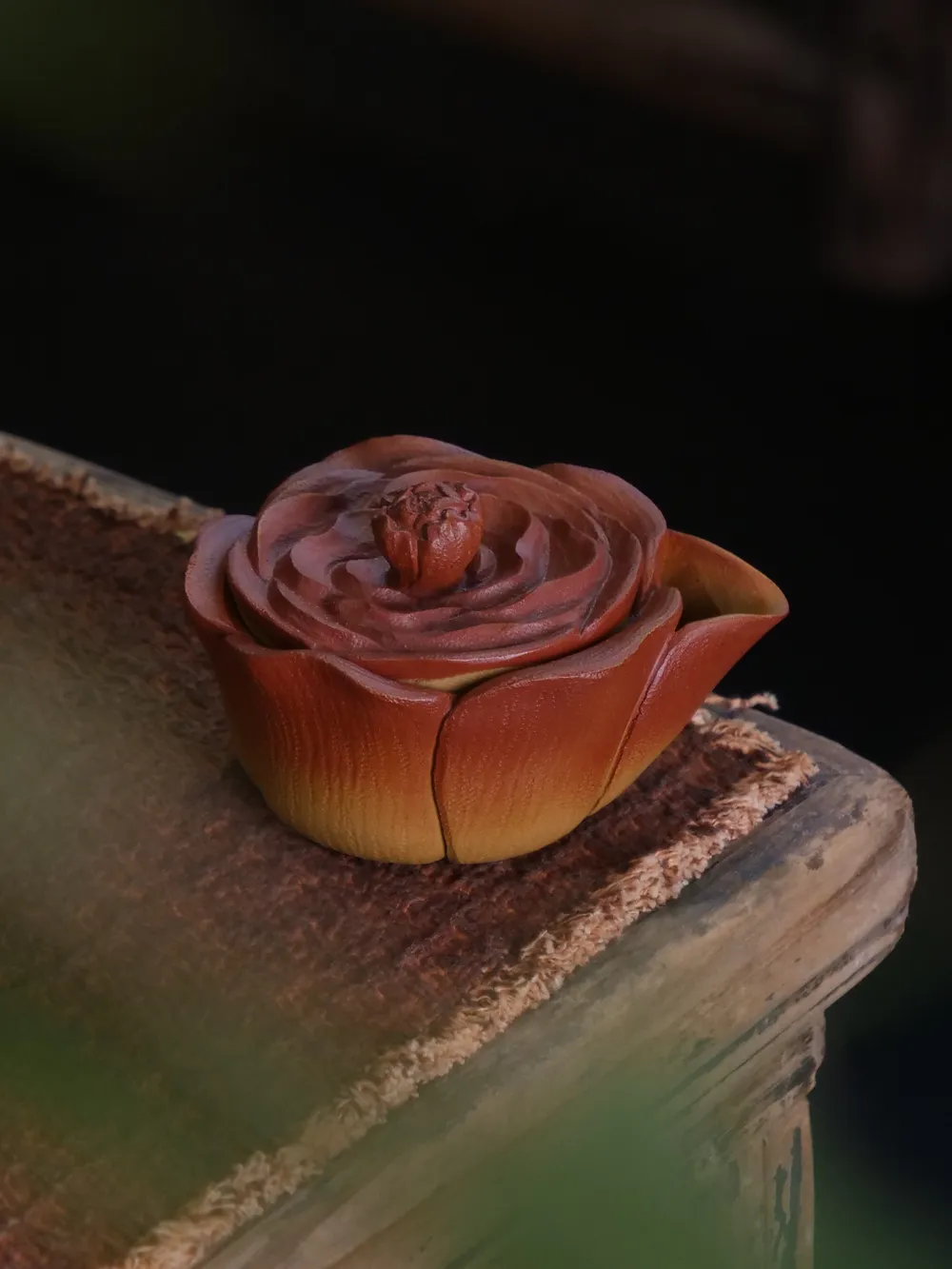 玫瑰花紫砂壶